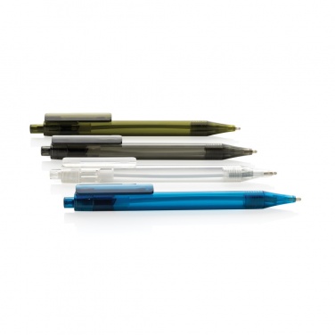 Logo trade promotional items image of: GRS RPET X8 transparent pen